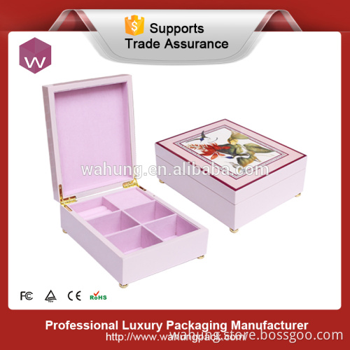 wooden rotating music box,music box crystal wedding gift